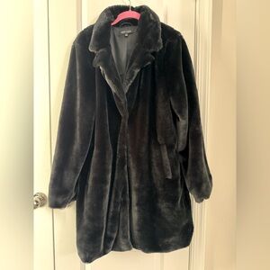 SyntheticBlack Fur Coat